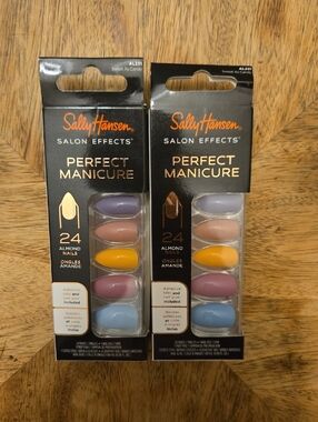 Sally Hansen Salon Effects Perfect Manicure Nail Sets "Sweet As Candy" - 2 Sets